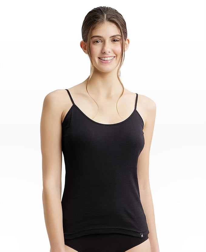 Jockey  Women's Super Combed Cotton Rib Regular Fit Camisole with Adjustable Straps
