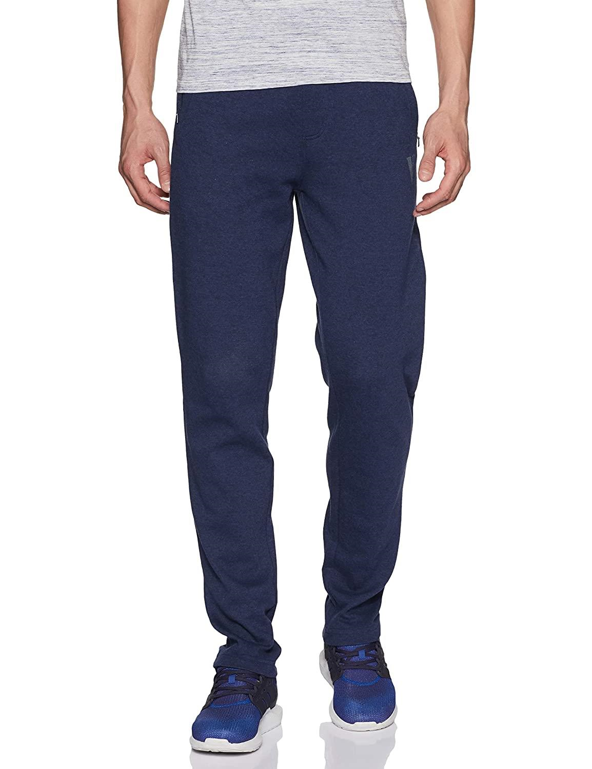 Van Heusen Men's Regular Fit Mid Rise Athleisure Smart Tech Trackpants - Easy Stain Release, Anti Stat, Ultra Soft