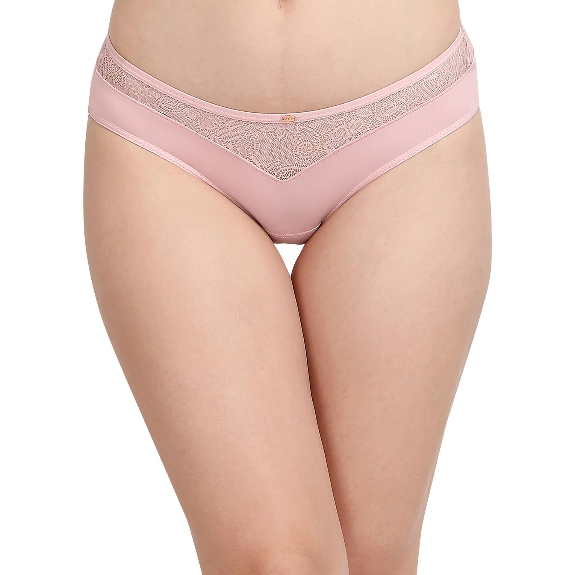 SOIE PANTY MID RISE BRIEF WITH LACE DETSILING PANTY