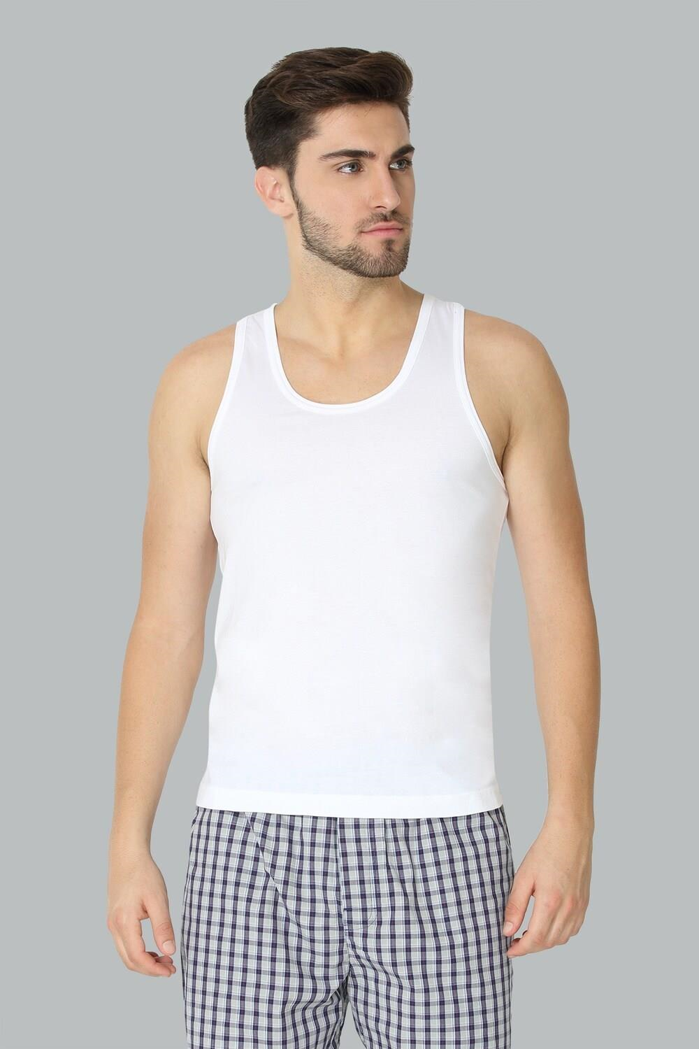 Van Heusen Men 100% Combed Cotton Cool It Vest - Pack of 2 - Regular Fit, Moisture Activated, Super Soft