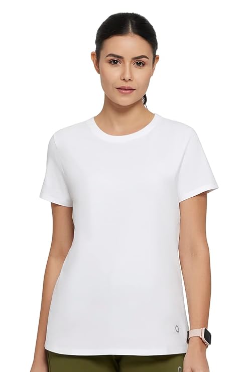 AMANTE LADIES T-SHIRT SHORT SLEEVEE CREW NECK T-SHIRT