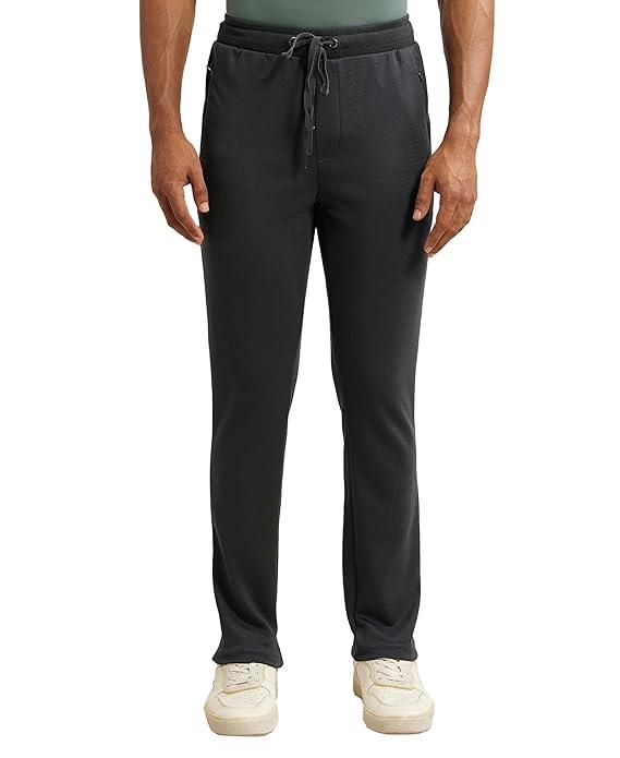 Jockey Men's Super Combed Cotton Rich Pique Interlock Fabric Slim Fit Mid Rise Trackpants with Side and Back Pockets