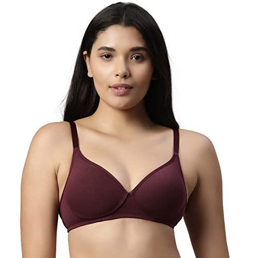 Enamor  Perfect Coverage Cotton Plus Size T-Shirt Bra for Women- Padded and Wirefree
