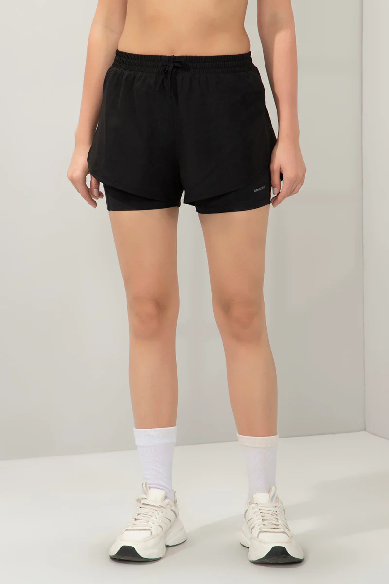 AMANTE WOMAN ACTIVE SHORTS HIGH RISE SHORTS