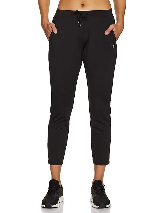 Enamor Mid Rise 7/8th Length Drawstring Closure Travel Pants for Women - Relaxed Fit, Quick Dry, Antimicrobial