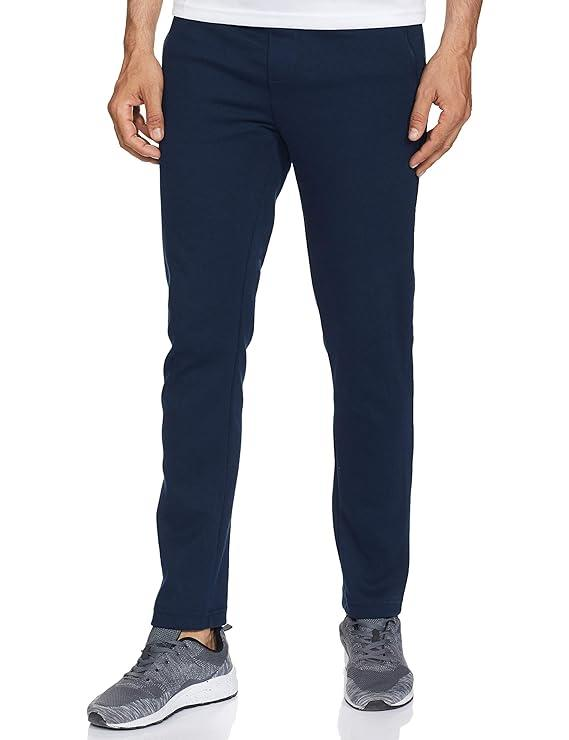 Jockey Men's Super Combed Cotton Rich Pique Interlock Fabric Slim Fit Mid Rise Trackpants with Side and Back Pockets