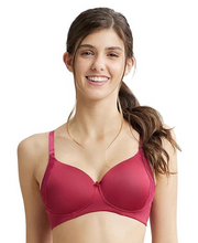 Jockey  Women's Wirefree Padded Soft Touch Microfiber Nylon Elastane Stretch Full Coverage Lace Styling Multiway T-Shirt Bra with Adjustable Straps