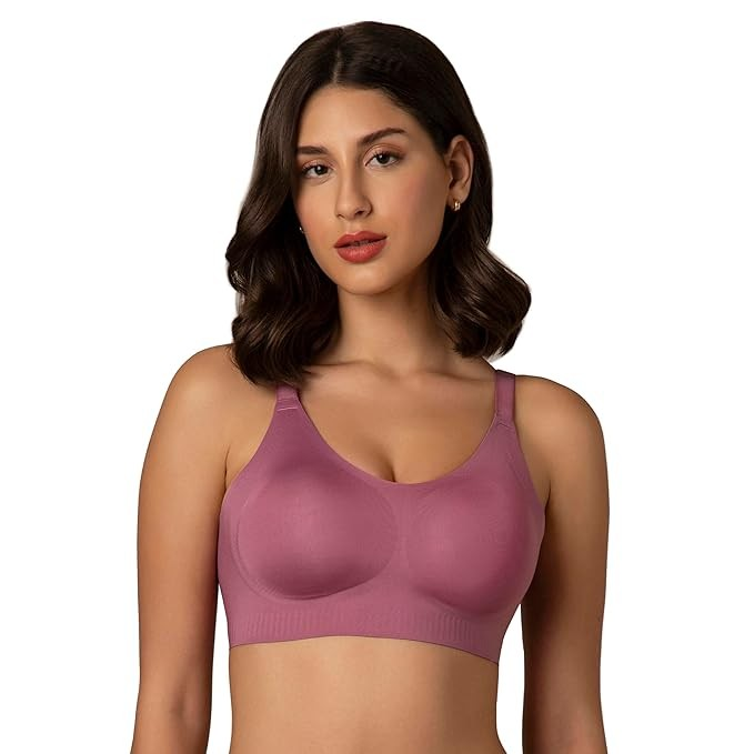 Amante Non Padded Non Wired Full Coverage Invisible Support Seamless Adjustable Straps Skins Invisi Support Bra BRA02001