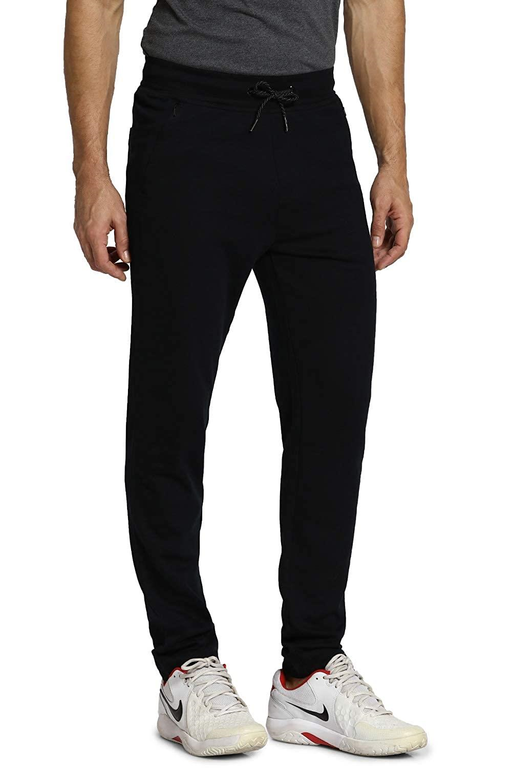 Van Heusen Men's Regular Fit Mid Rise Athleisure Smart Tech Trackpants - Easy Stain Release, Anti Stat, Ultra Soft