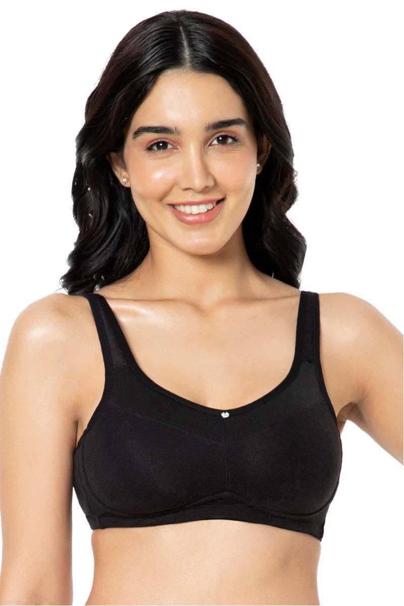 Amante Solid Non Padded Non-Wired Full Coverage Support Bra