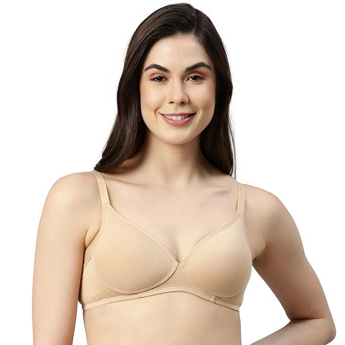 Enamor  Perfect Coverage Cotton Plus Size T-Shirt Bra for Women- Padded and Wirefree