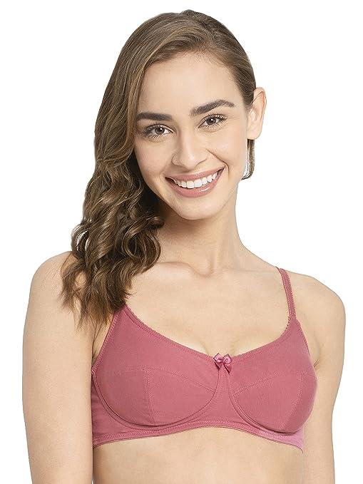 Jockey Everyday Bra| Wirefree | Non Padded | Full Coverage | Soft Adjustable Straps | Super Combed Cotton Elastane Fabric