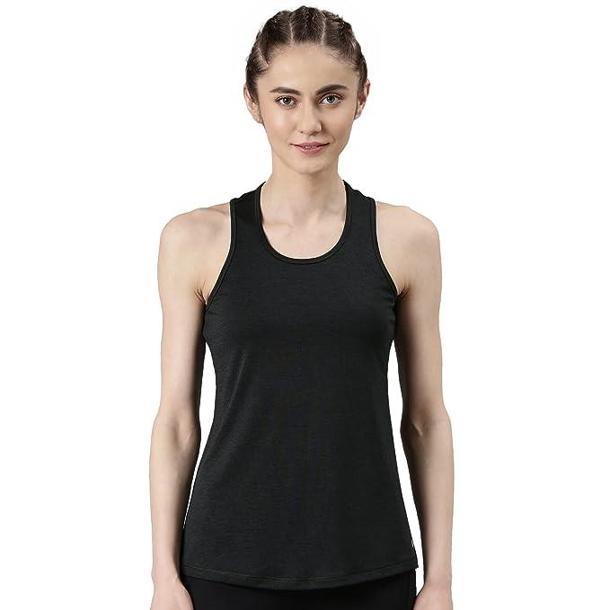Enamor Sleeveless Round Neck Regular Length Tank T-Shirt - Slim Fit, Quick Dry, Antimicrobial