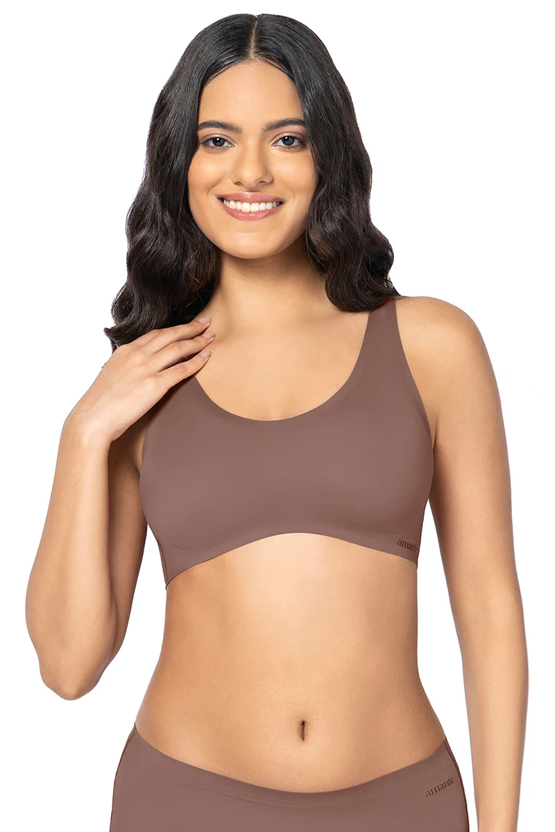Amante Solid Padded Full Cup Wire Free T-Shirt Bra