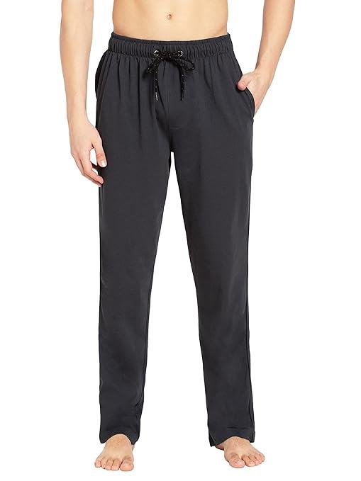 Jockey Men's Super Combed Cotton Rich Regular Fit Mid Rise Trackpants with Side Pockets