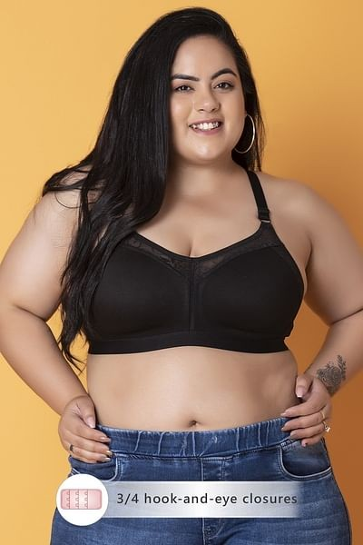 Clovia Cotton Spandex Solid Non-Padded Full Cup Wire Free Spacer Cup Bra