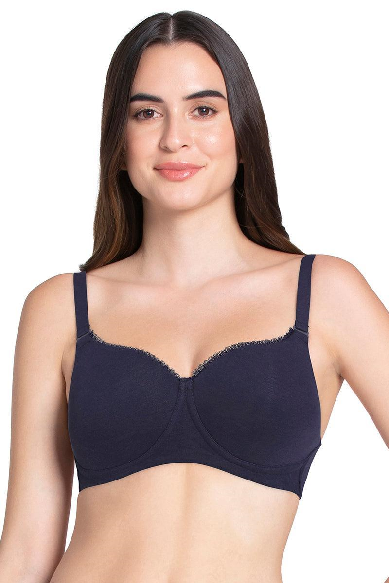Amante Women Padded Non Wired Full Coverage Seamless Essential Wirefree T-Shirt Bra