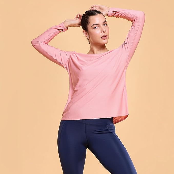 ENAMORE WOMEN T-SHIRT THUMBHOLE SLEEVES