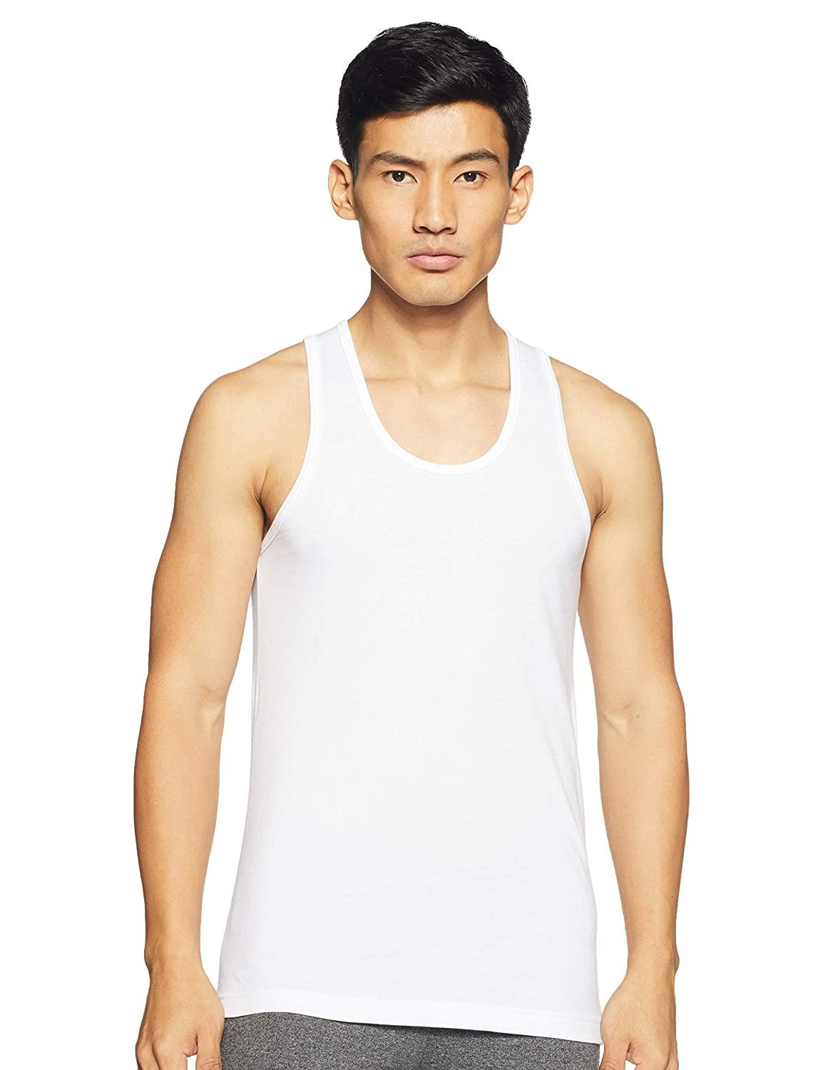 Van Heusen Men 100% Combed Cotton Cool It Vest  Regular Fit, Moisture Activated, Super Soft (Pack of 2 )