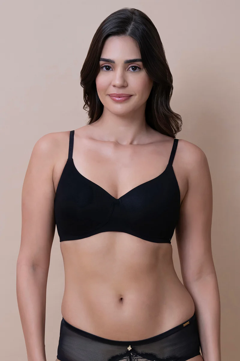Amante  Breathable Easy Padded Wired Cotton Bra