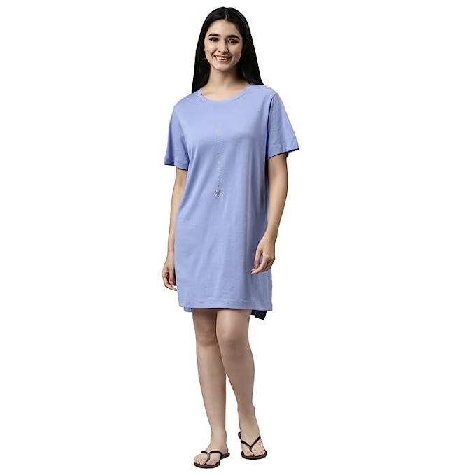 ENAMORE LADIES T-SHIRT MID-THIGH LENGTH R-NECK