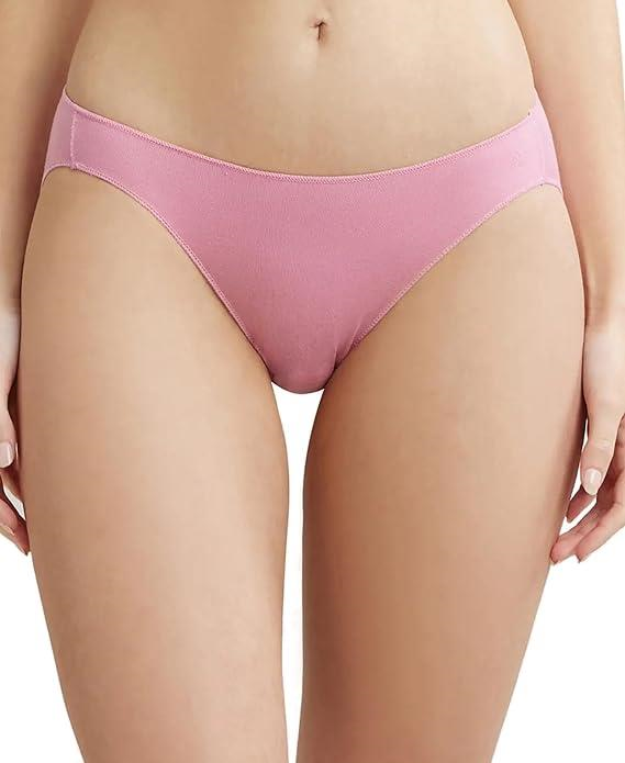 Jockey Women's Medium Coverage Micro Modal Elastane Stretch Mid Waist Bikini Concealed Waistband and Stay Fresh Treatment