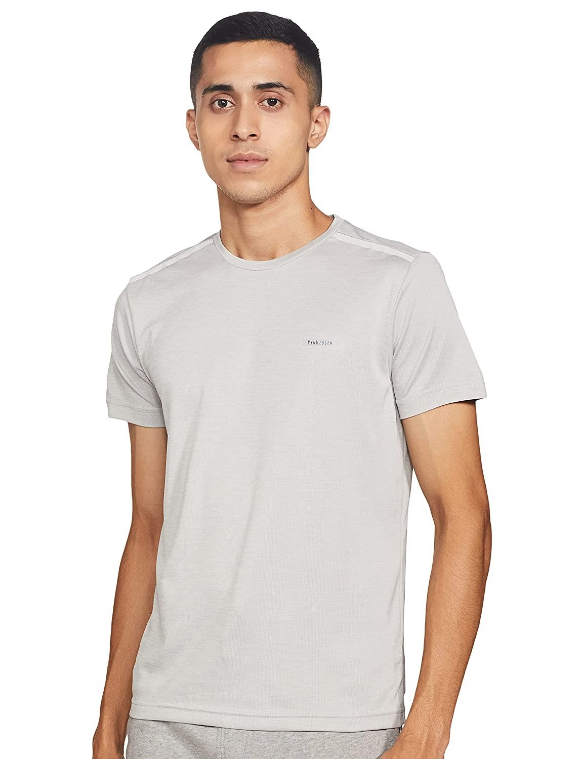 Van Heusen Men's Dry Fit Round Neck T-Shirt