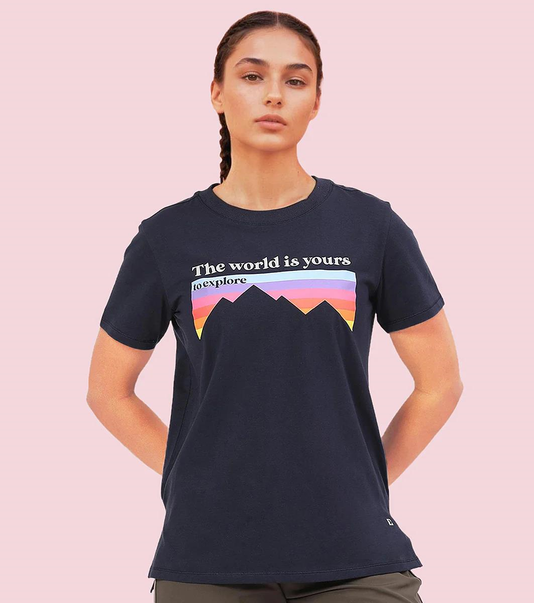 ENAMORE LADIES R-NECK SHORTS SLEEVE T-SHIRT