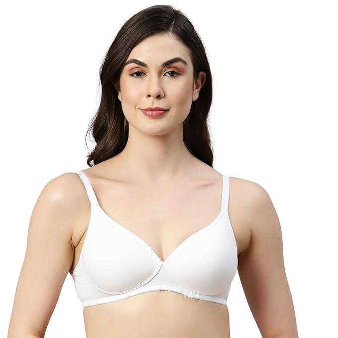 Enamor  Perfect Coverage Cotton Plus Size T-Shirt Bra for Women- Padded and Wirefree