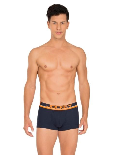 Jockey FP03 Men's Super Combed Cotton Rib Solid Trunk with Ultrasoft Waistband