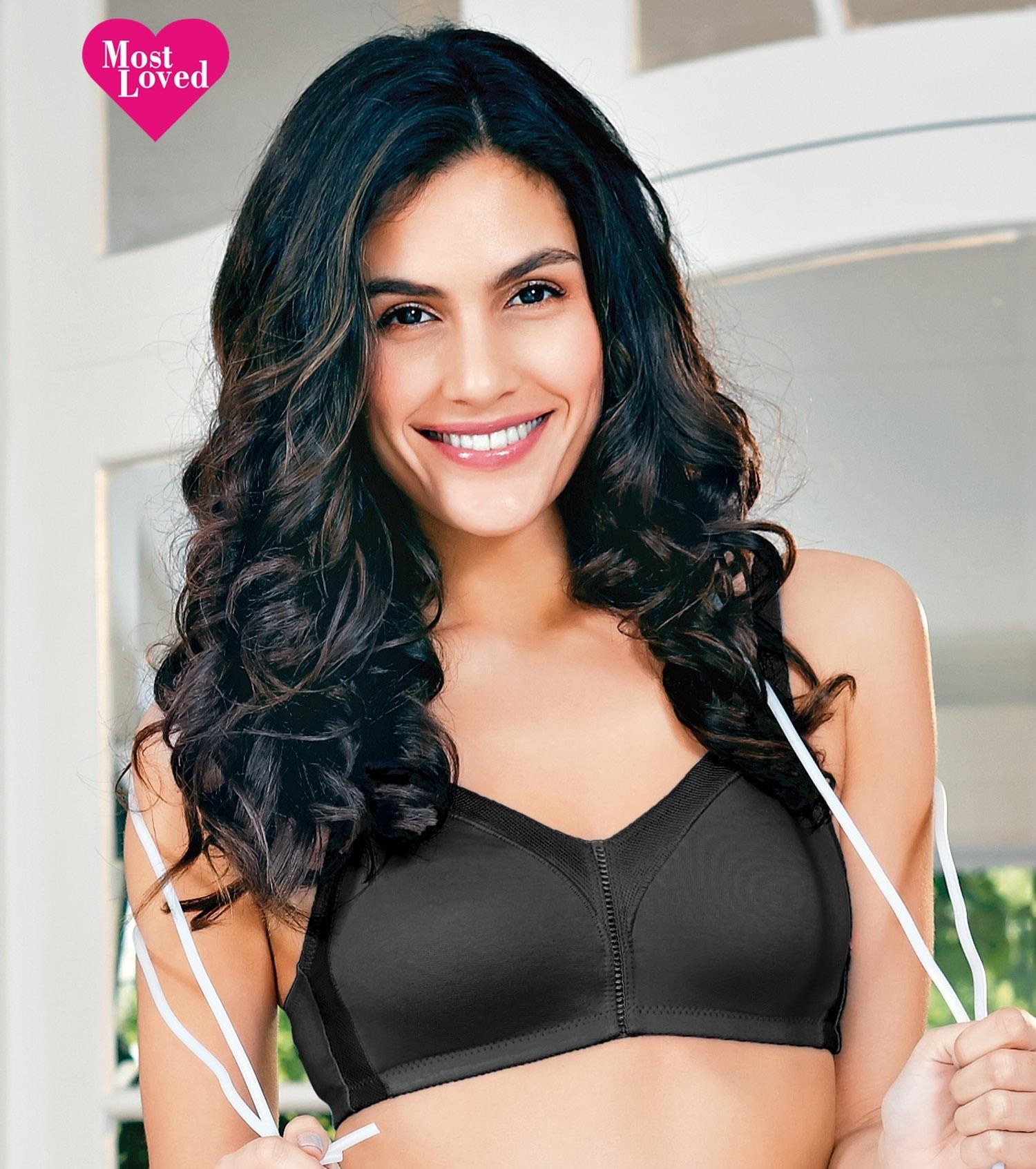 Enamor  Npn Padded M Frame No Bounce Full Support Cotton Bra for Women - Non-Padded Non-Wired & Full Coverage with Cooling Technology