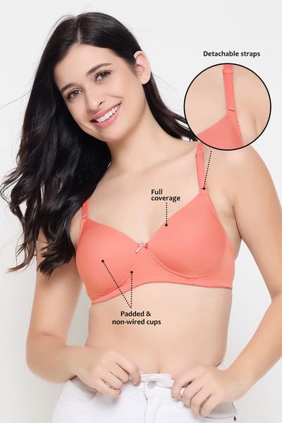 Clovia Women Full Coverage Lightly Padded T-shirt Bra