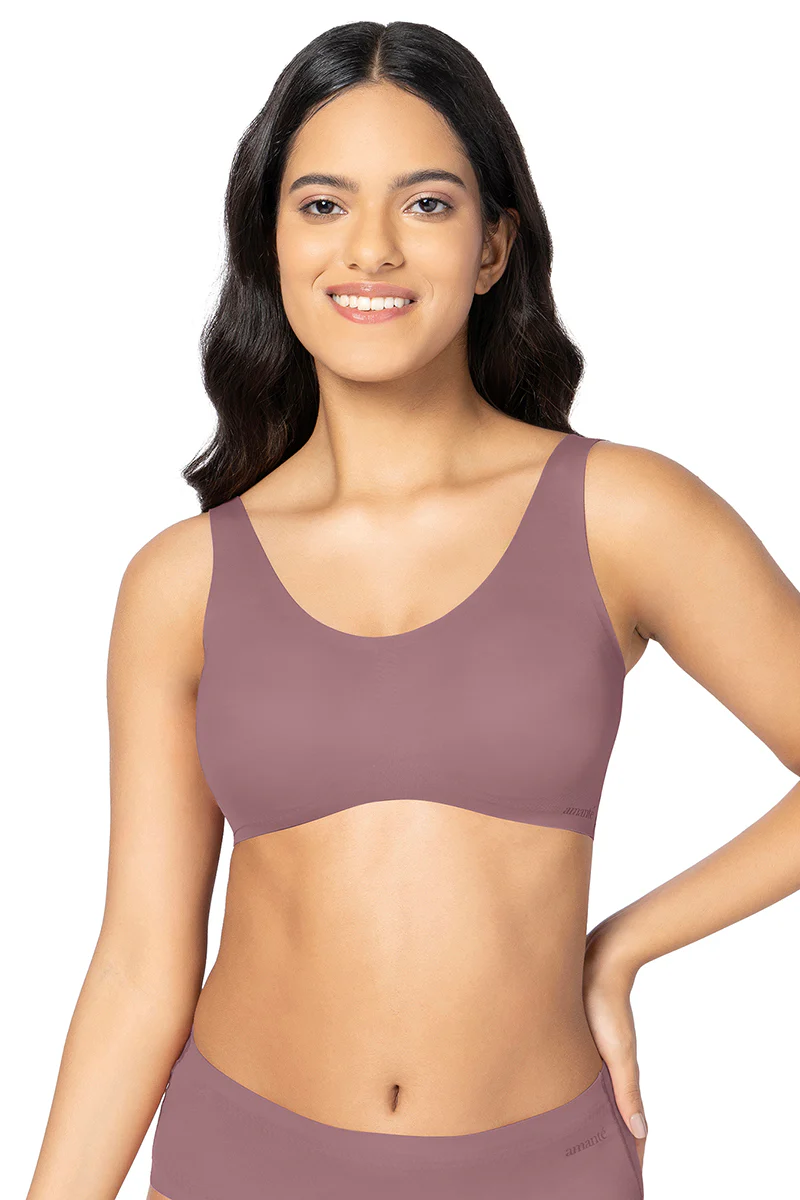 Amante Solid Padded Full Cup Wire Free T-Shirt Bra