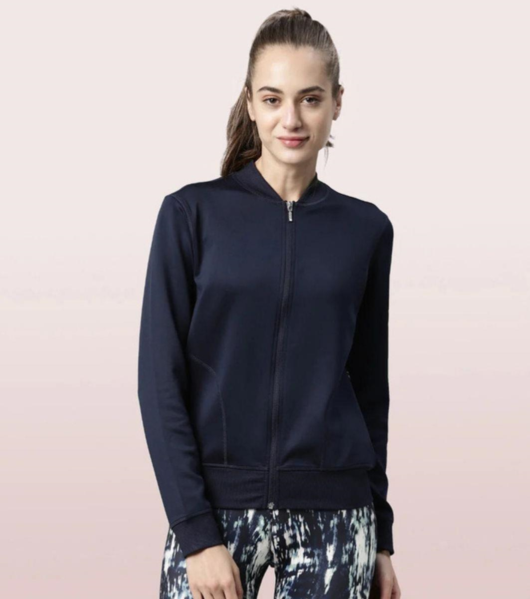 ENAMORE LADIES BOMBER JACKET DRY FIT JACKET WITH ZIPPER POCKETS JECKET