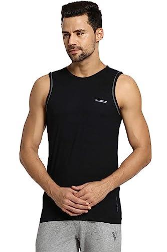 Van Heusen Athleisure Men's Polyester Regular Fit Van Heusen Active Sports Swift Dry Vest - Odour Shield, Lightweight