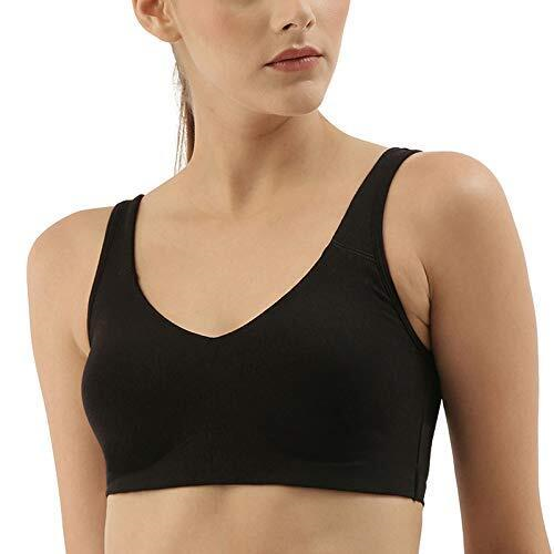 Enamor Easy Slip-On and Back Keyhole Women's Cotton Everyday Beginner's Bra - Padded, Wirefree, Full Coverage