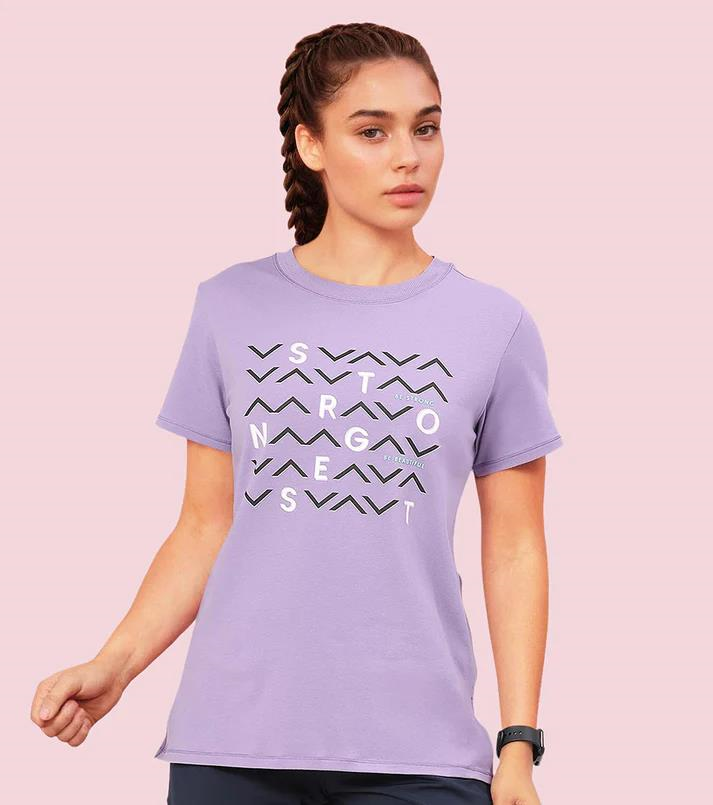 ENAMORE LADIES R-NECK SHORTS SLEEVE T-SHIRT