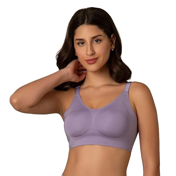 Amante Non Padded Non Wired Full Coverage Invisible Support Seamless Adjustable Straps Skins Invisi Support Bra BRA02001