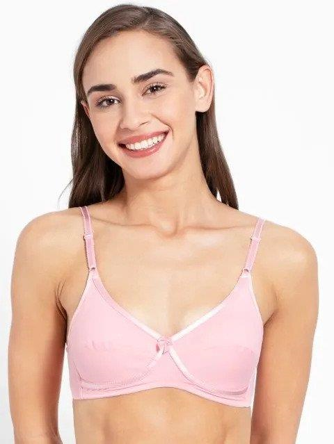 Jockey  Women's Wirefree Non Padded Super Combed Cotton Elastane Stretch Medium Coverage Cross Over Everyday Bra with Adjustable Straps