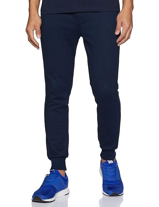 Jockey Men's Super Combed Cotton Rich Pique Fabric Slim Fit Mid Rise Joggers with Zipper Pockets