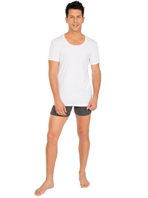 Jockey Men's Super Combed Cotton Round Neck Half Sleeved Vest