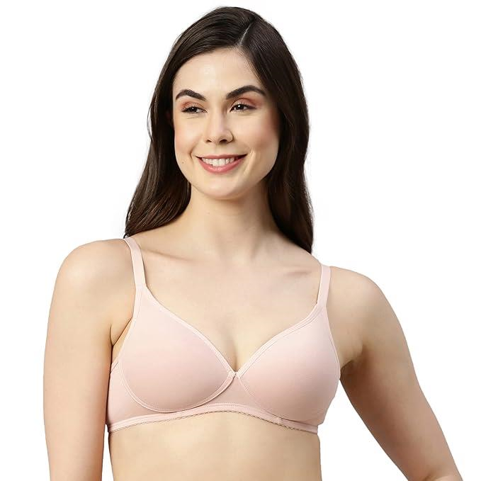 Enamor  Perfect Coverage Cotton Plus Size T-Shirt Bra for Women- Padded and Wirefree