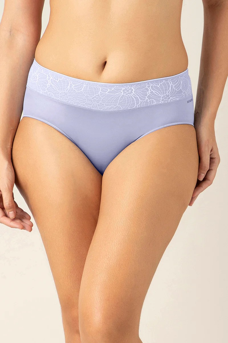 AMANTE HIPSTER PANTY BACK COVERAGE MID-WAISTED PANTY