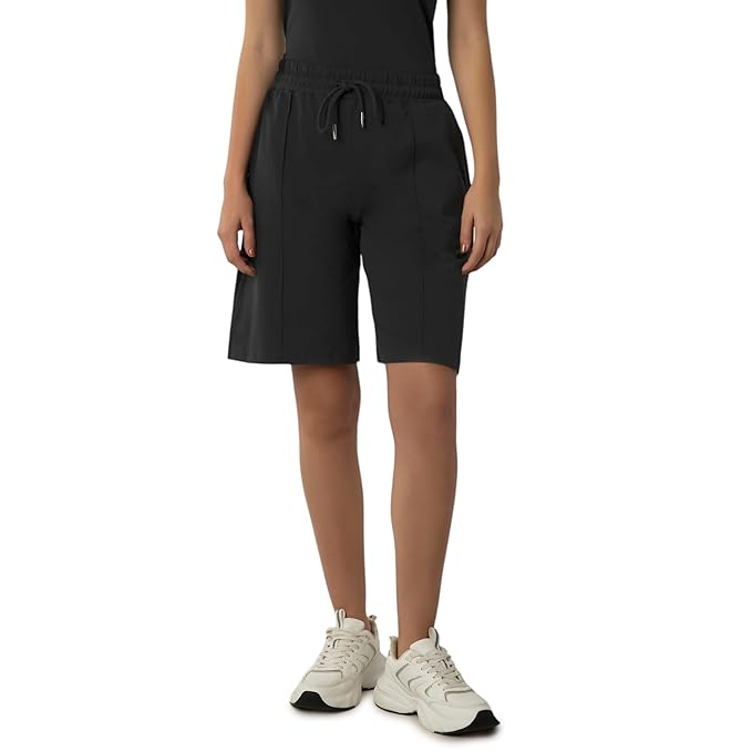 AMANTE LADIES SHORT STRETCH COTTON FABRIC RALEXED FIT KNEE LENGH ELENENTS SHORT