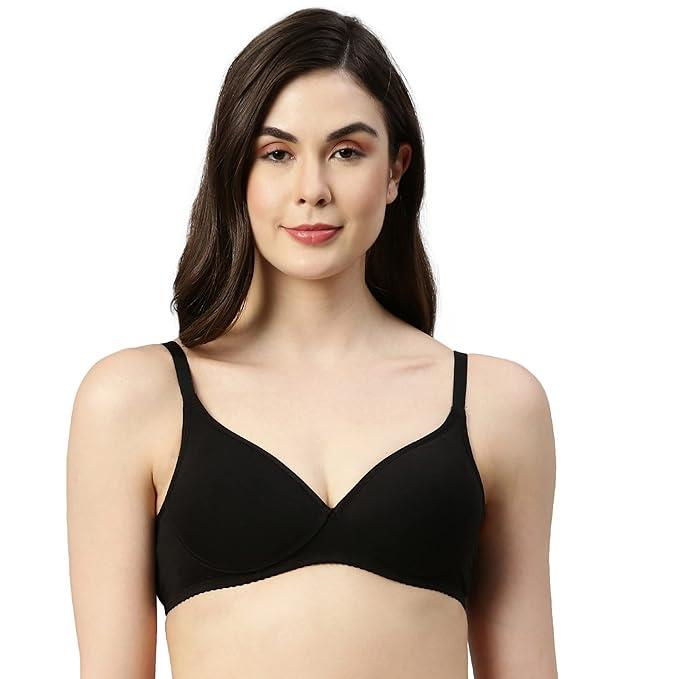 Enamor  Perfect Coverage Cotton Plus Size T-Shirt Bra for Women- Padded and Wirefree