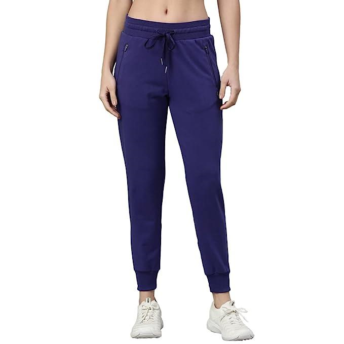 Enamor Mid Rise 7/8th length Drawstring Closure Cotton Terry Jogger For Women - Slim Fit, Super Soft, Antimicrobial