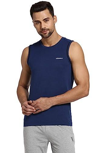 Van Heusen Athleisure Men's Polyester Regular Fit Van Heusen Active Sports Swift Dry Vest - Odour Shield, Lightweight
