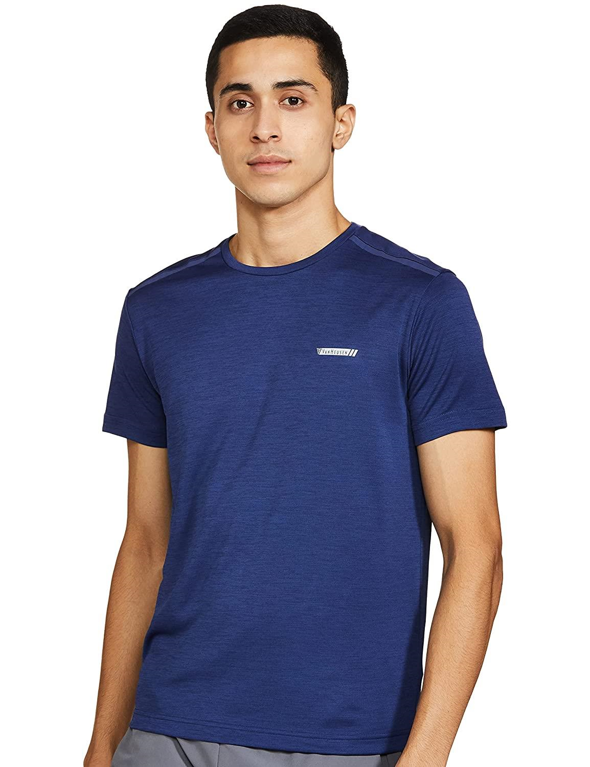 Van Heusen Men's Dry Fit Round Neck T-Shirt