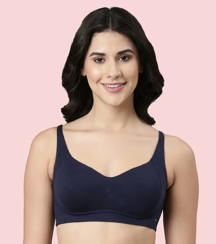 Enamor Innovations Bamboo Bliss, Everyday, Full Support, Women's T-Shirt Bra - Super Soft, Naturally Absorbent & Antimicrobial, Padded, Wirefree, High Coverage