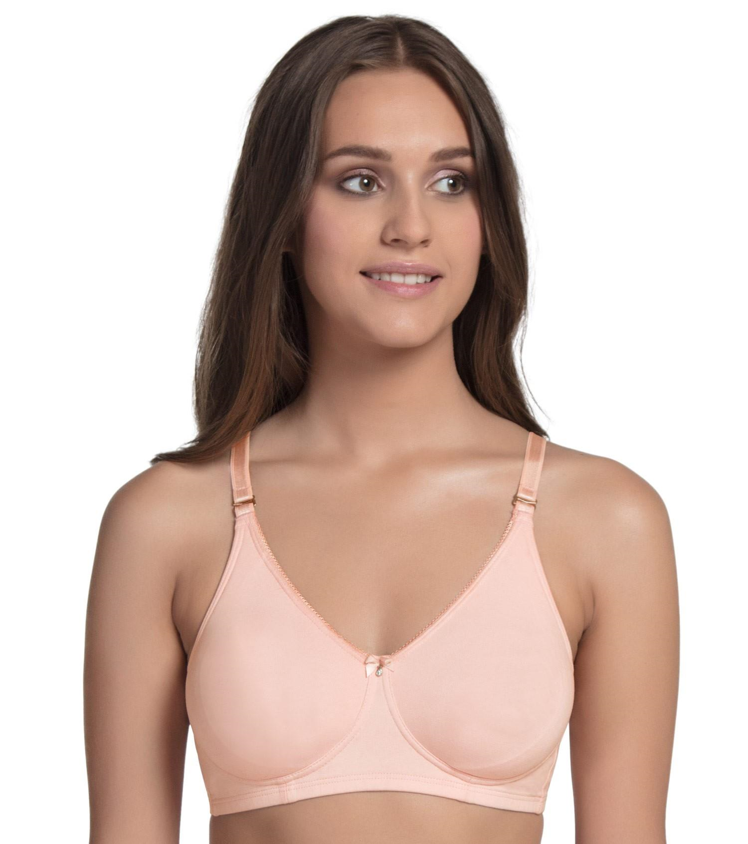 Enamor A055 Comfort Shaper Cotton Plus Size T-Shirt Bra for Women- High Coverage, Non Padded and Wirefree